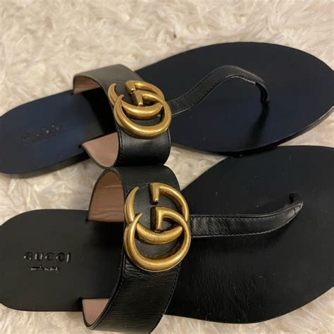 gucci gg t-strap sandal|Gucci unisex sandals.